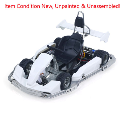JD Model Plastic 1/10 Remote Control Racing Car 298A KIT 4*2 RC Go Kart Model Servo Radio Gifts for Adults No Light Sound System