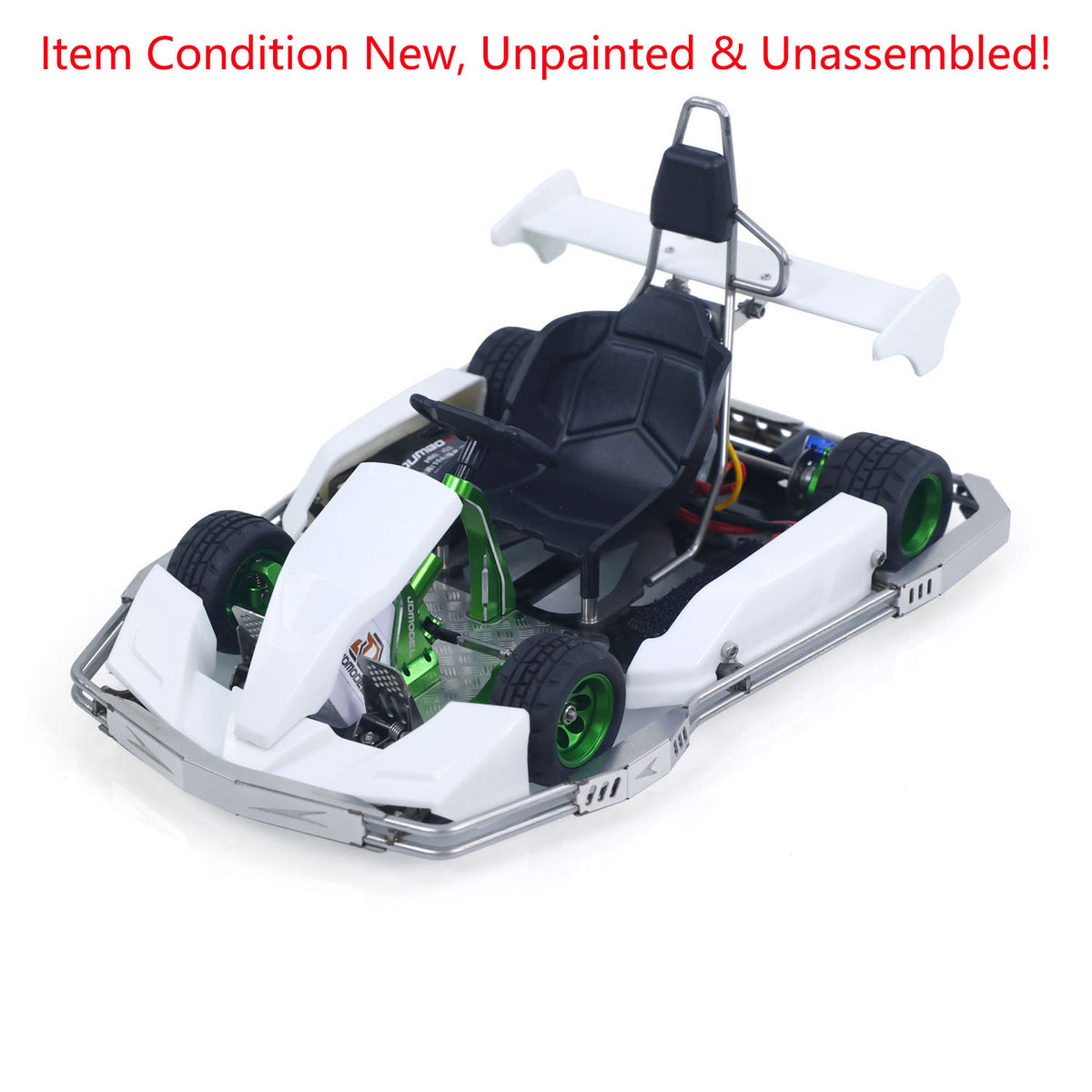 JD Model Plastic 1/10 Remote Control Racing Car 298A KIT 4*2 RC Go Kart Model Servo Radio Gifts for Adults No Light Sound System