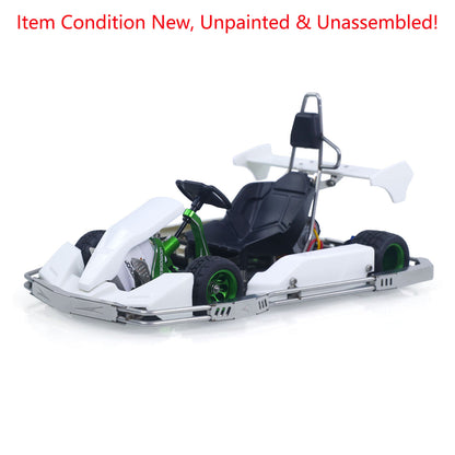 JD Model Plastic 1/10 Remote Control Racing Car 298A KIT 4*2 RC Go Kart Model Servo Radio Gifts for Adults No Light Sound System