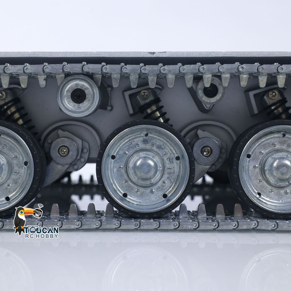 Metallchassis mit Antriebsgetriebe, Kettenrädern, Leiträdern, Laufrädern für Heng Long 1/16 Ferngesteuerter Panzer Merkava IV 3958 Modell