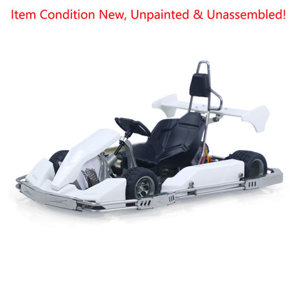 JD Model Plastic 1/10 Remote Control Racing Car 298A KIT 4*2 RC Go Kart Model Servo Radio Gifts for Adults No Light Sound System