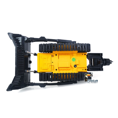 TOUCAN RC HOBBY HUINA 1/16 Electric Remote Control Bulldozer 1554 RC Dozer Finished Model Metal Ripper Light Effect Battery Ready to Run