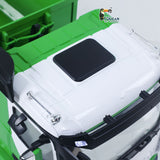 8x8 1/14 Hydraulic RC Full Dump Truck Metal Roll On Off Tipper Car Model Sound Light Simulation Vehicle FlySky ST8 Remote Control