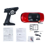 LDRC LD1804 1/18 Plastic 4X2 Remote Control Drift Car RTR Brushed Motor ESC Servo Light System RC Racing Vehicle Assembled
