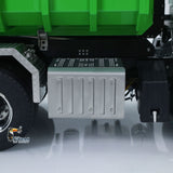 8x8 1/14 Hydraulic RC Full Dump Truck Metal Roll On Off Tipper Car Model Sound Light Simulation Vehicle FlySky ST8 Remote Control