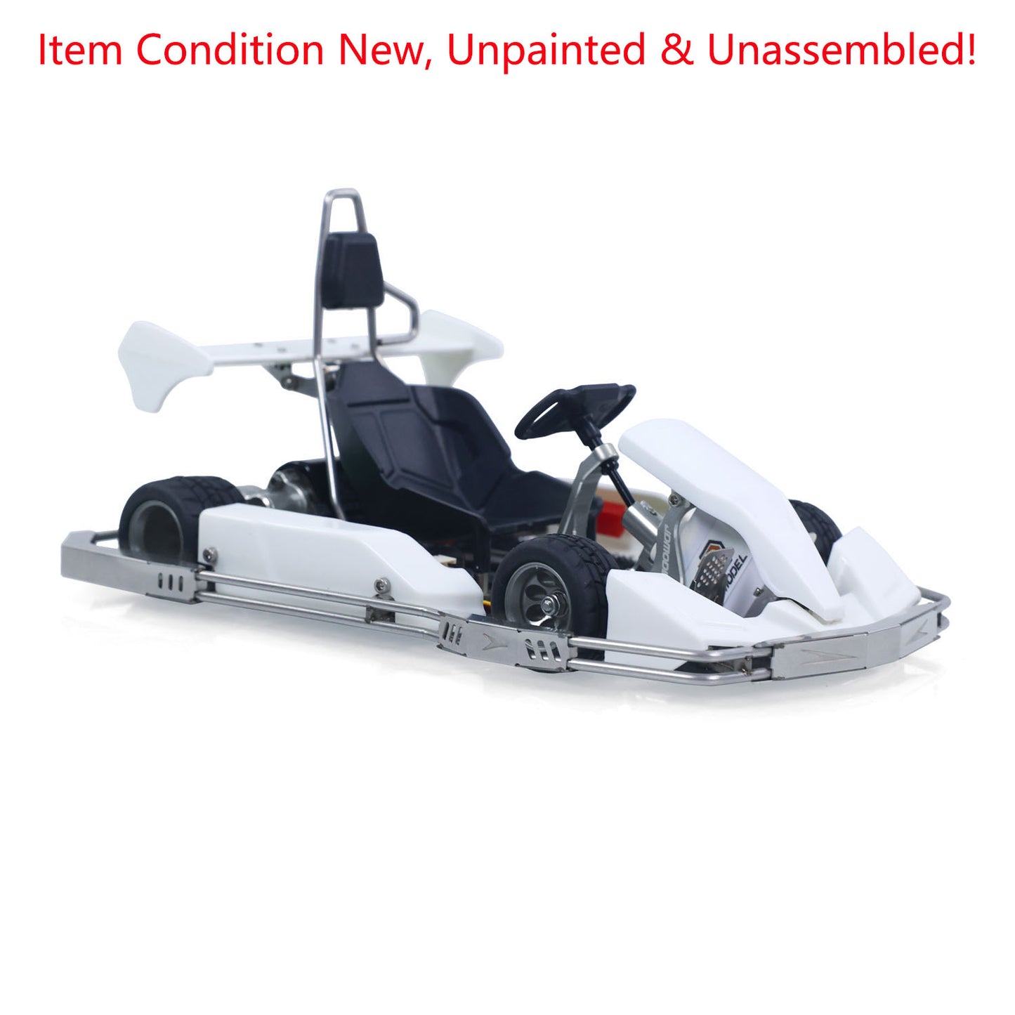 JD Model Plastic 1/10 Remote Control Racing Car 298A KIT 4*2 RC Go Kart Model Servo Radio Gifts for Adults No Light Sound System