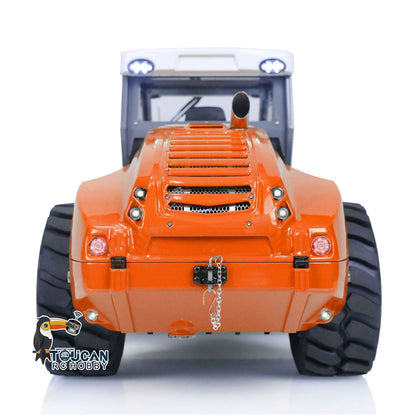 TOUCAN RC HOBBY LESU Aoue H13i 1/14 Metal Hydraulic RC Road Roller A0009 Lock Differential Axles Front Shovel Light Sound System for Backyard Fun