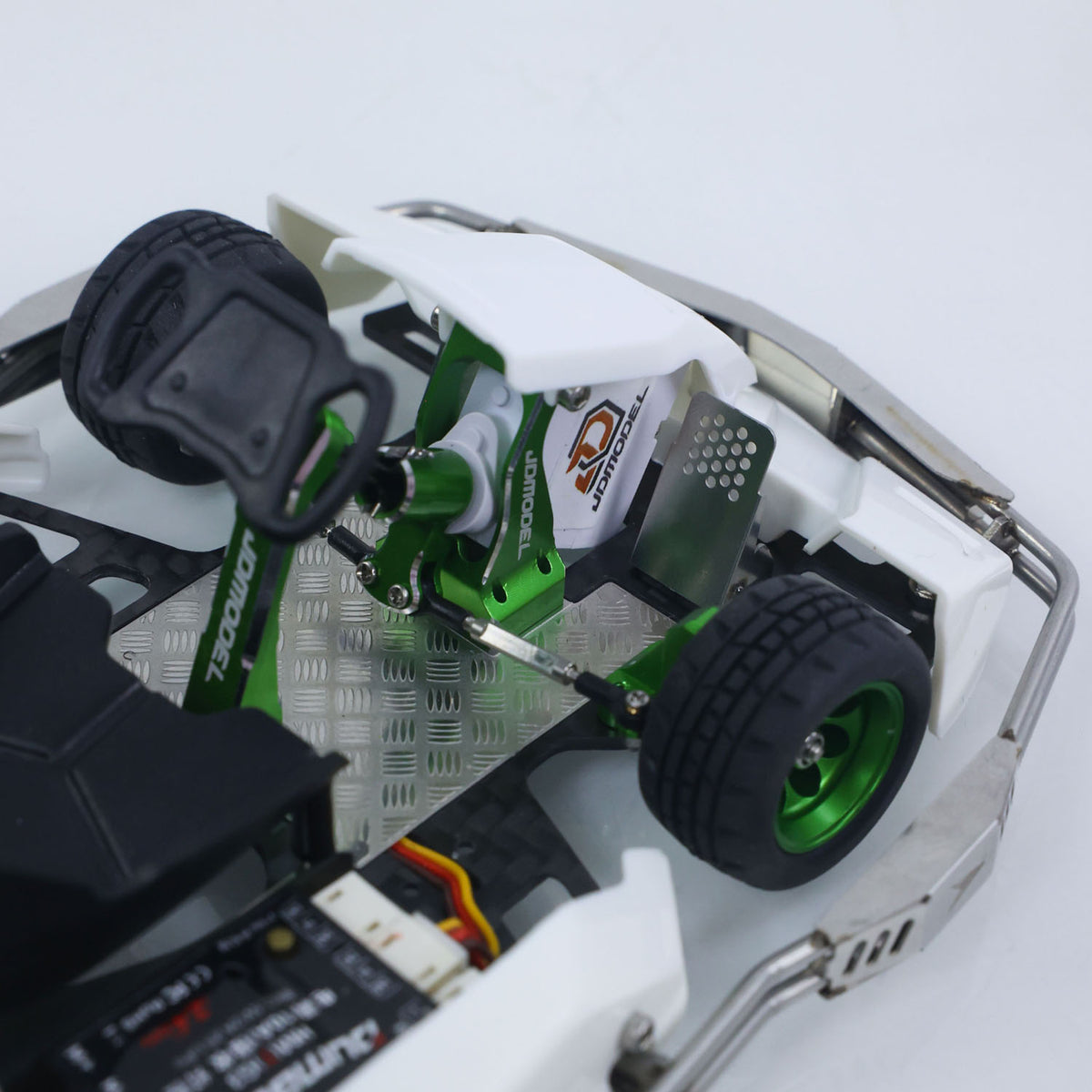 JD Model Plastic 1/10 Remote Control Racing Car 298A KIT 4*2 RC Go Kart Model Servo Radio Gifts for Adults No Light Sound System