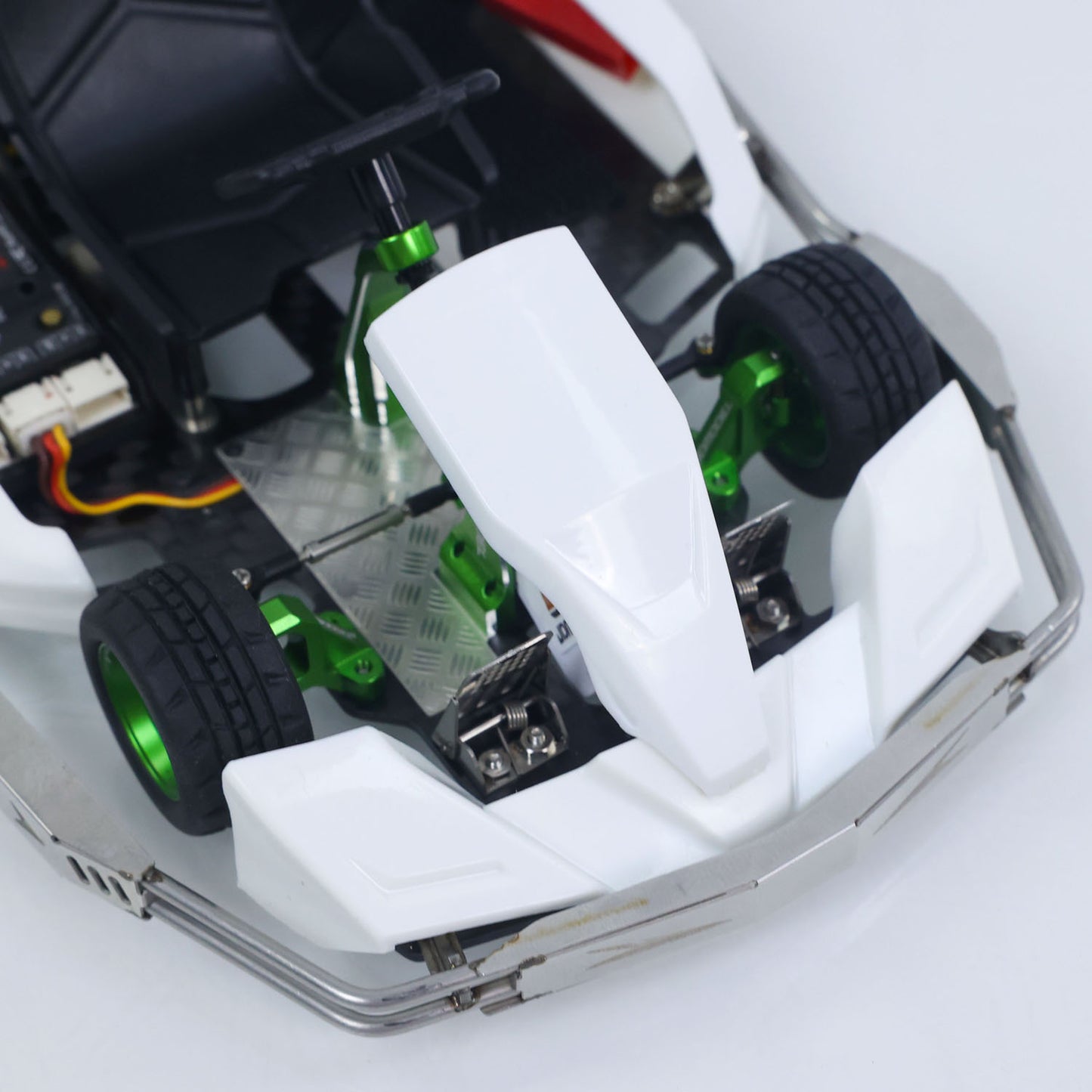 JD Model Plastic 1/10 Remote Control Racing Car 298A KIT 4*2 RC Go Kart Model Servo Radio Gifts for Adults No Light Sound System