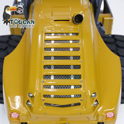 TOUCAN RC HOBBY LESU Aoue H13i 1/14 Metal Hydraulic RC Road Roller A0009 Lock Differential Axles Front Shovel Light Sound System for Backyard Fun