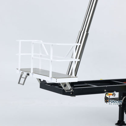 MD-3Axles 1/14 Scale 3-Axle Hydraulic Dump Semi-Trailer Unpainted Ready for Custom Paint No Battery