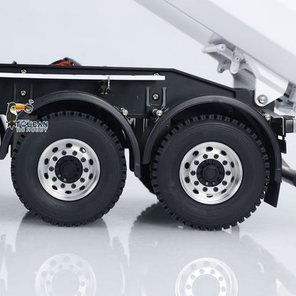 1/14 MD-3Axles Full Metal RC Hydraulic Tipper Trailer w/Hydraulic Cylinder Manual Legs No Sound Light