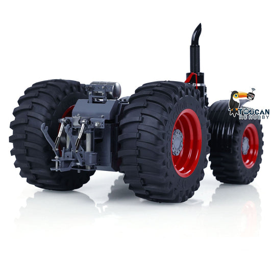 TOUCAN RC HOBBY LESU AOUE 1050 1/16 Metal Chassis 4WD CNC Machined RC Tractor Truck Parts Differential System Suspension Liftable Rear Hook Brushed Motor Light