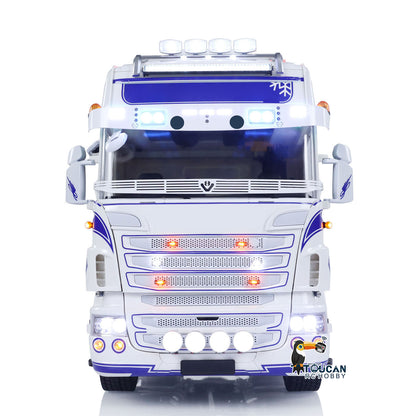 1/14 RC Sattelzugmaschine 4x4 RTR Transportfahrzeug Metallchassis R730 Smoke 3-Gang Zusammengebauter LKW