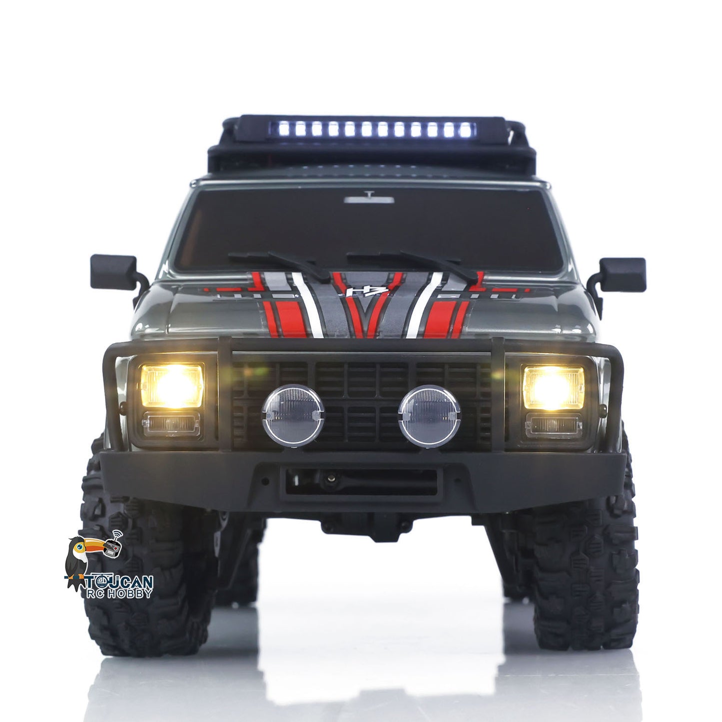 Fast  Free Shipping CR18P 1810503 Hobby Plus 1/18 4X4 RC Rock Crawler Electric Remote Control Off Road Vehicle RockVan Light System Shock Absorber