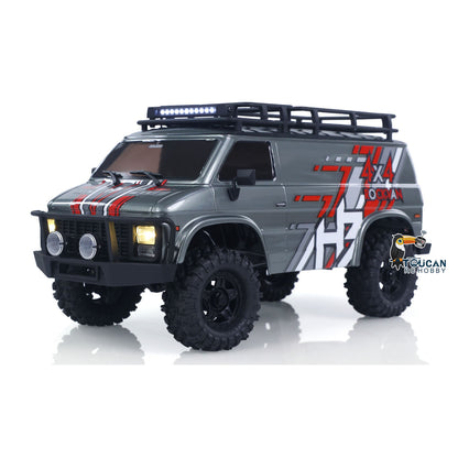 Fast  Free Shipping CR18P 1810503 Hobby Plus 1/18 4X4 RC Rock Crawler Electric Remote Control Off Road Vehicle RockVan Light System Shock Absorber