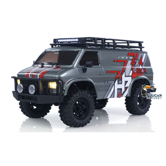 TOUCAN RC HOBBY Fast  Free Shipping CR18P 1810503 Hobby Plus 1/18 4X4 RC Rock Crawler Electric Remote Control Off Road Vehicle RockVan Light System Shock Absorber