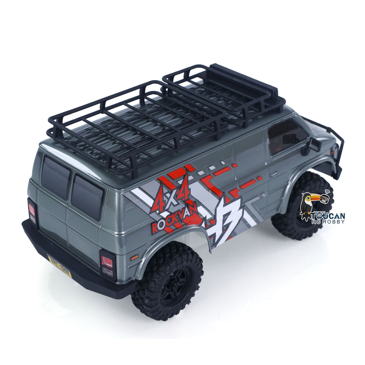 Fast  Free Shipping CR18P 1810503 Hobby Plus 1/18 4X4 RC Rock Crawler Electric Remote Control Off Road Vehicle RockVan Light System Shock Absorber