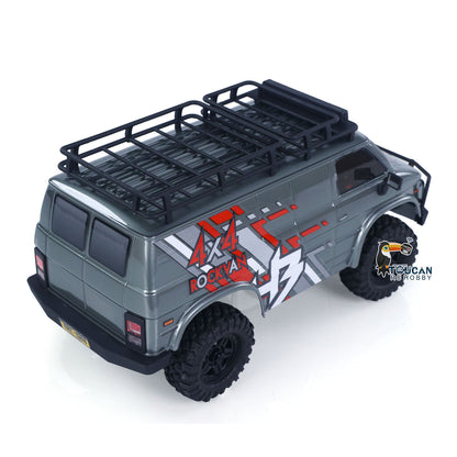 Fast  Free Shipping CR18P 1810503 Hobby Plus 1/18 4X4 RC Rock Crawler Electric Remote Control Off Road Vehicle RockVan Light System Shock Absorber