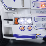 1/14 RC Tractor Truck 4x4 RTR Transport Vehicle Metal Chassis R730 Smoke 3-speed Asembled Truck