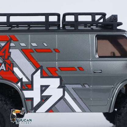 4WD Hobby Plus 1/18 RC Rock Crawler CR18P 1810503 2-Gang Elektro Funkgesteuertes Geländefahrzeug Portalachse FlySky Radio