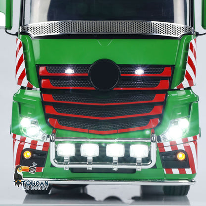 1/14 3-Achsen RC Sattelzugmaschine TOUCAN Lackiert Zusammengebaut 6x4 3363 Ferngesteuerter LKW RTR Modell ST8 Funkbatterie