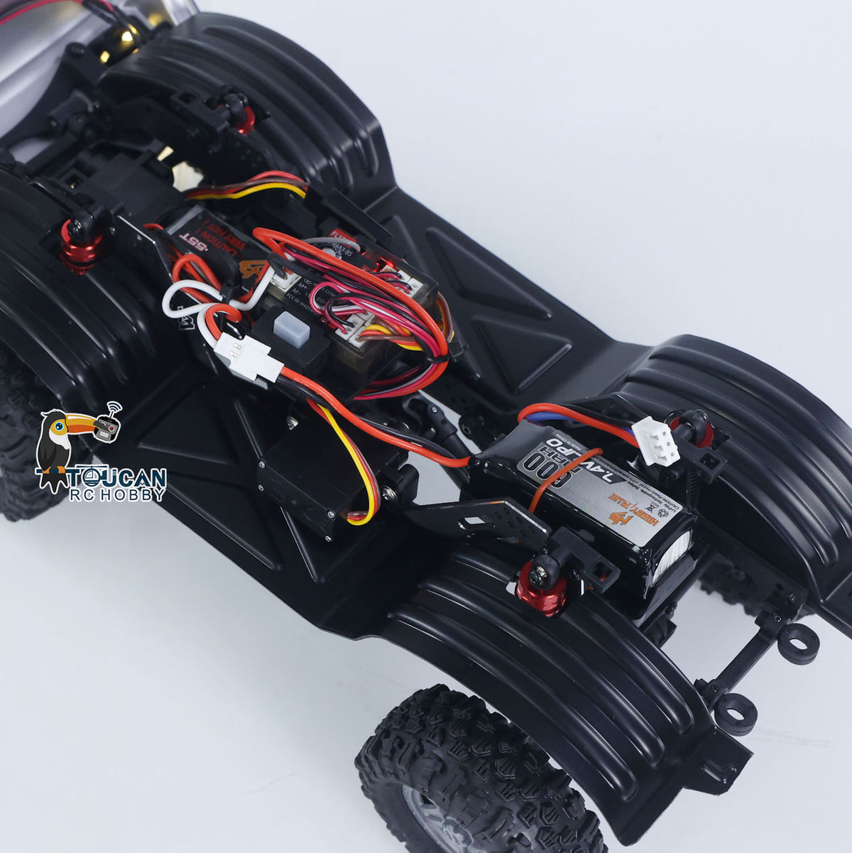 4WD Hobby Plus 1/18 RC Rock Crawler CR18P 1810503 2-Gang Elektro Funkgesteuertes Geländefahrzeug Portalachse FlySky Radio