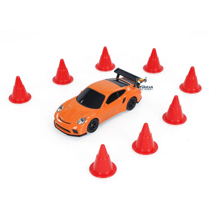 Ferngesteuertes Mini-Driftauto, 1:43, Rennauto, Spielzeug, Funklichter, Verkehrsleitkegel, Hochgeschwindigkeits-Allradantrieb mit Simulationslicht