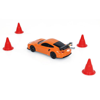 Ferngesteuertes Mini-Driftauto, 1:43, Rennauto, Spielzeug, Funklichter, Verkehrsleitkegel, Hochgeschwindigkeits-Allradantrieb mit Simulationslicht