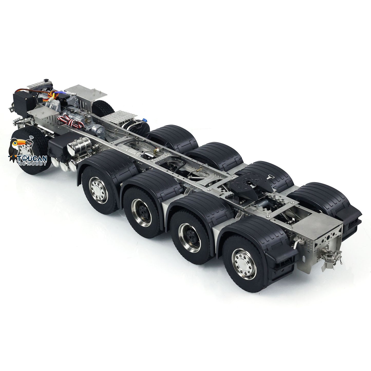 ScaleClub 1/14 1x1 5-Achs Metallchassis für RC Traktor Funksteuerung LKW R73 R62 Elektroautomodelle DIY Teile