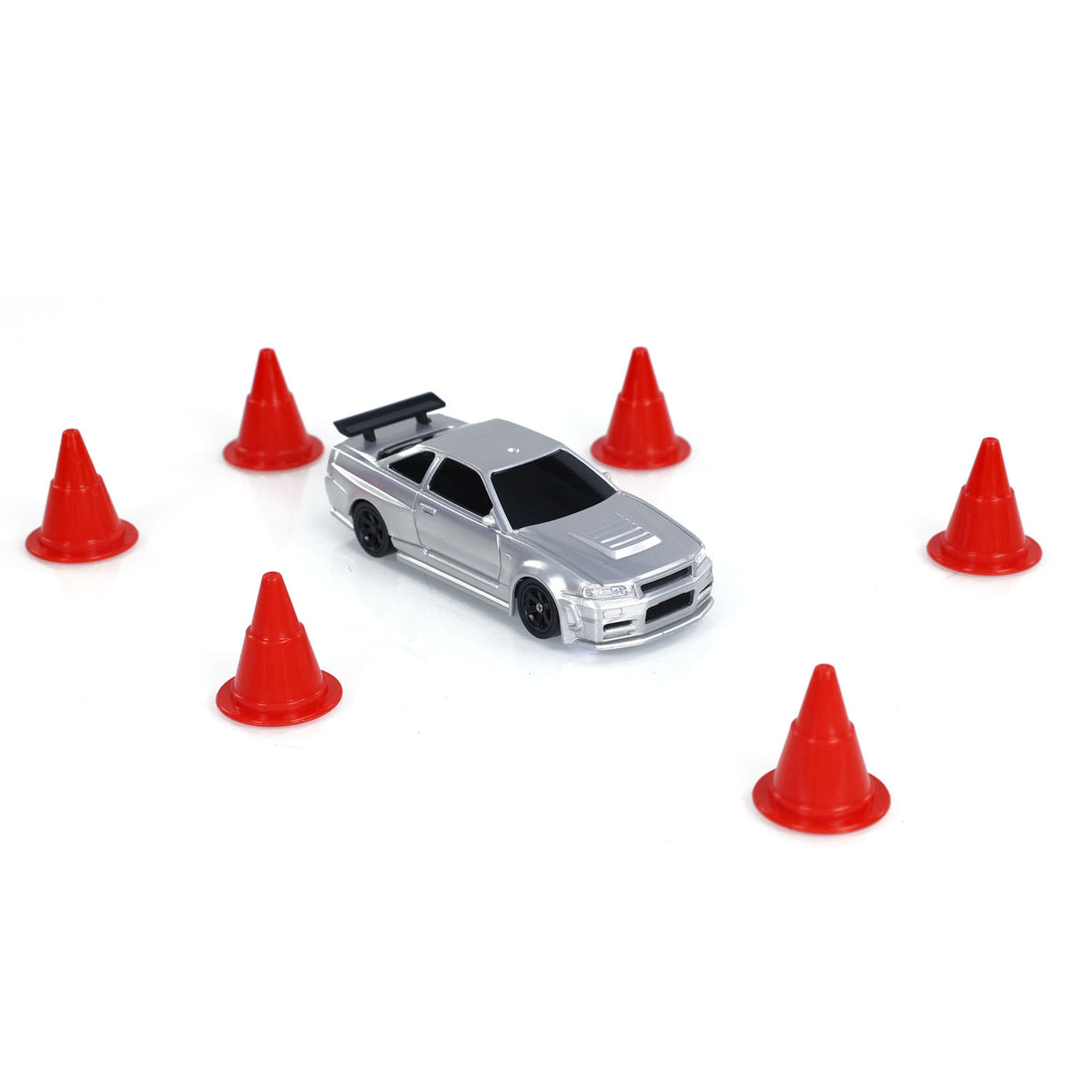 1:43 Ready to Run Drift Race Car Ferngesteuertes Spielzeugauto Allradreifen Leitkegel Hochgeschwindigkeits-Allradantrieb Emulierte Automodelle