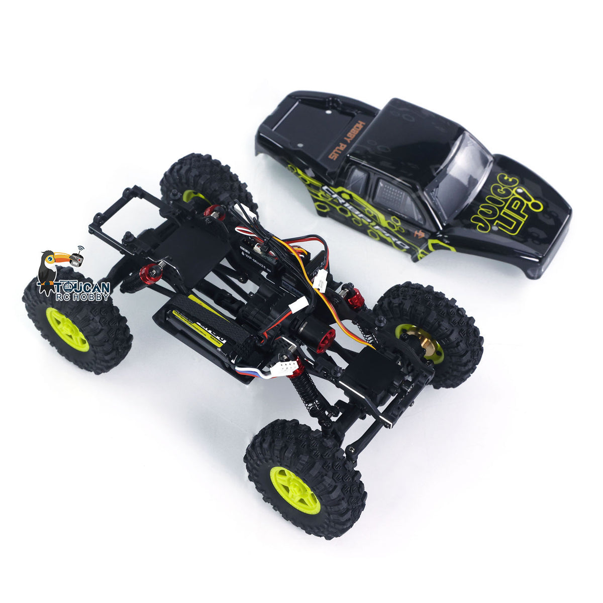 1/18 2,4G RC Rock Crawler Auto 4*4 Fernbedienung Crawler CR18P PRO Juice Up Hobbywing Bürstenloser Motor ESC Batterie Betriebsbereit