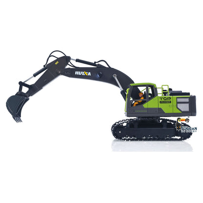 HUINA 1/18 Electric RC Excavator 1661 Remote Control Digger Finished RTR  Model Battery Light Effects Metal Bucket No Sound