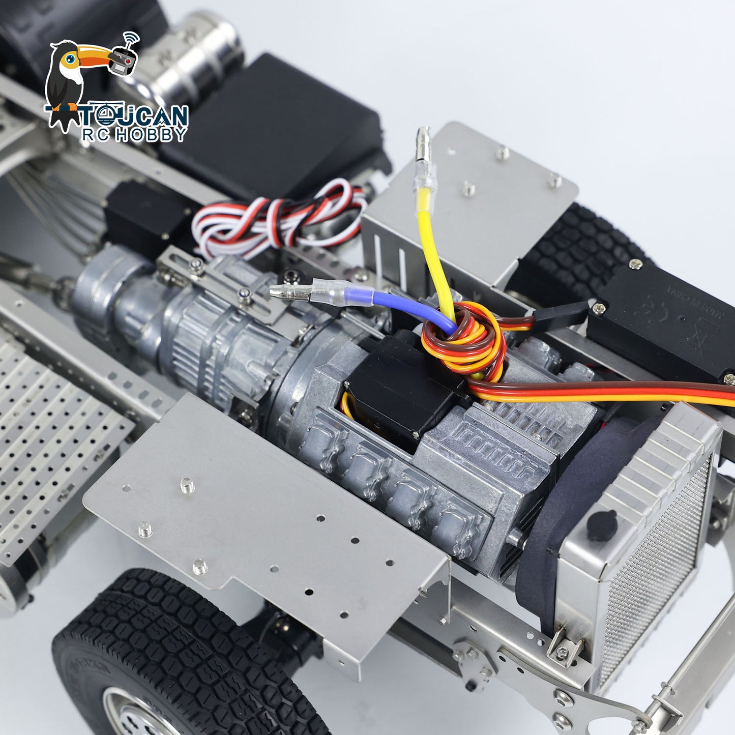 ScaleClub 1/14 1x1 5-Achs Metallchassis für RC Traktor Funksteuerung LKW R73 R62 Elektroautomodelle DIY Teile