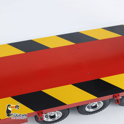 Metall-Sattelauflieger 4-Achs-Anhänger für 1/14 RC-Sattelzugmaschine Fernbedienung Auto Hobby Modell DIY Spielzeug Zubehör montiert lackiert