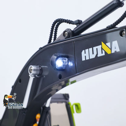 HUINA 1/18 Electric RC Excavator 1661 Remote Control Digger Finished RTR  Model Battery Light Effects Metal Bucket No Sound