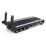 Metal 6 Axles Full Trailer for Excavator Loader 1/10 1/8 1/7 RC Car 1/14 1/12 Hydraulic Tracktor Trucks TOUCAN Painted