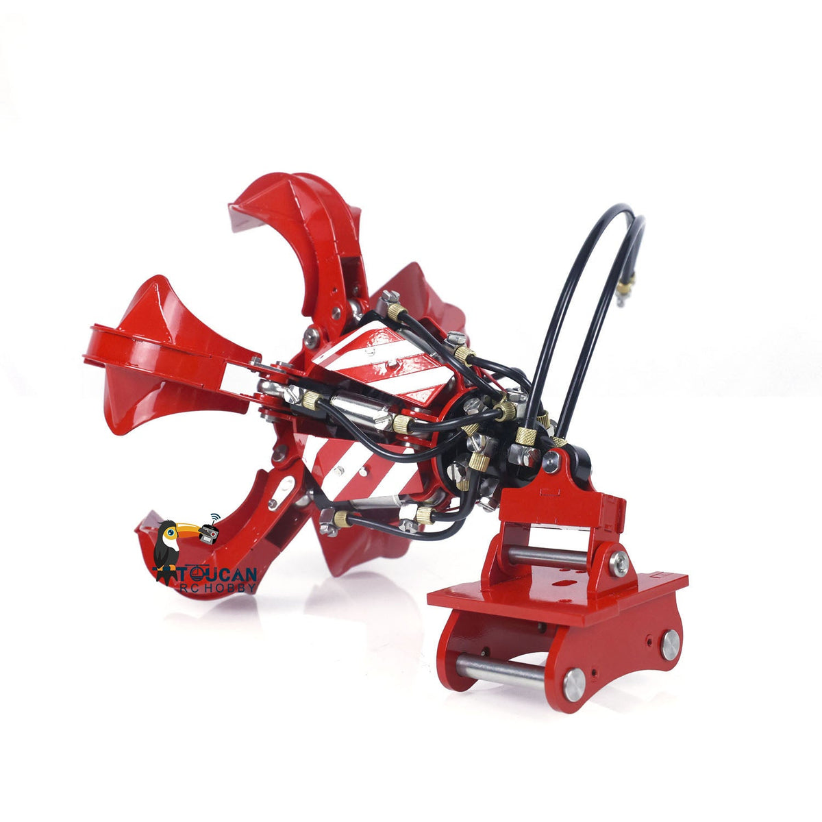 TOUCAN RC HOBBY LESU 1/14 RC Metal Hydraulic Aoue ET30H Wheeled Painted Excavator Heavy Ripper Hydraulic Crusher fork Bucket B