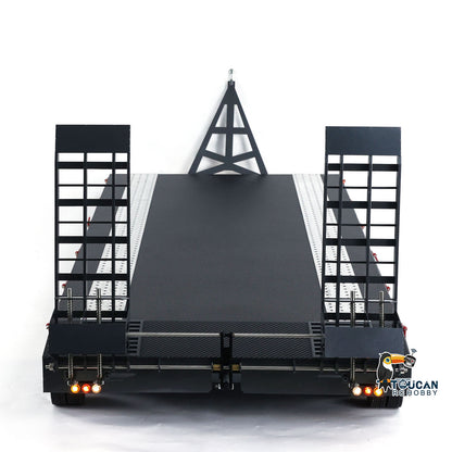 Metall 6 Achsen Vollanhänger für Baggerlader 1/10 1/8 1/7 RC Auto 1/14 1/12 Hydraulische Tracktor Trucks TOUCAN Lackiert