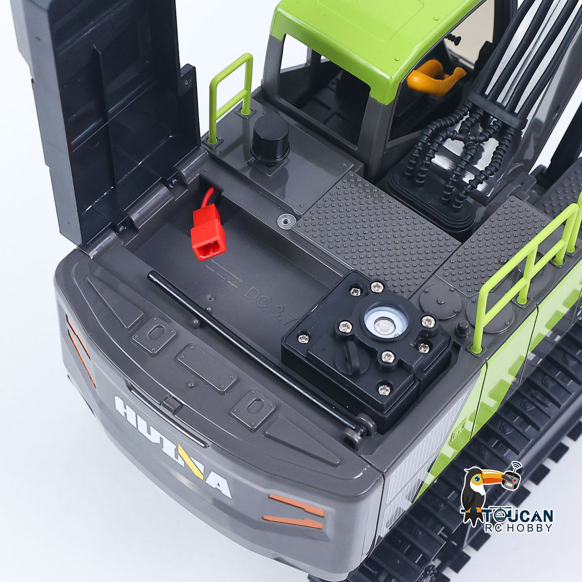 HUINA 1/18 Electric RC Excavator 1661 Remote Control Digger Finished RTR  Model Battery Light Effects Metal Bucket No Sound