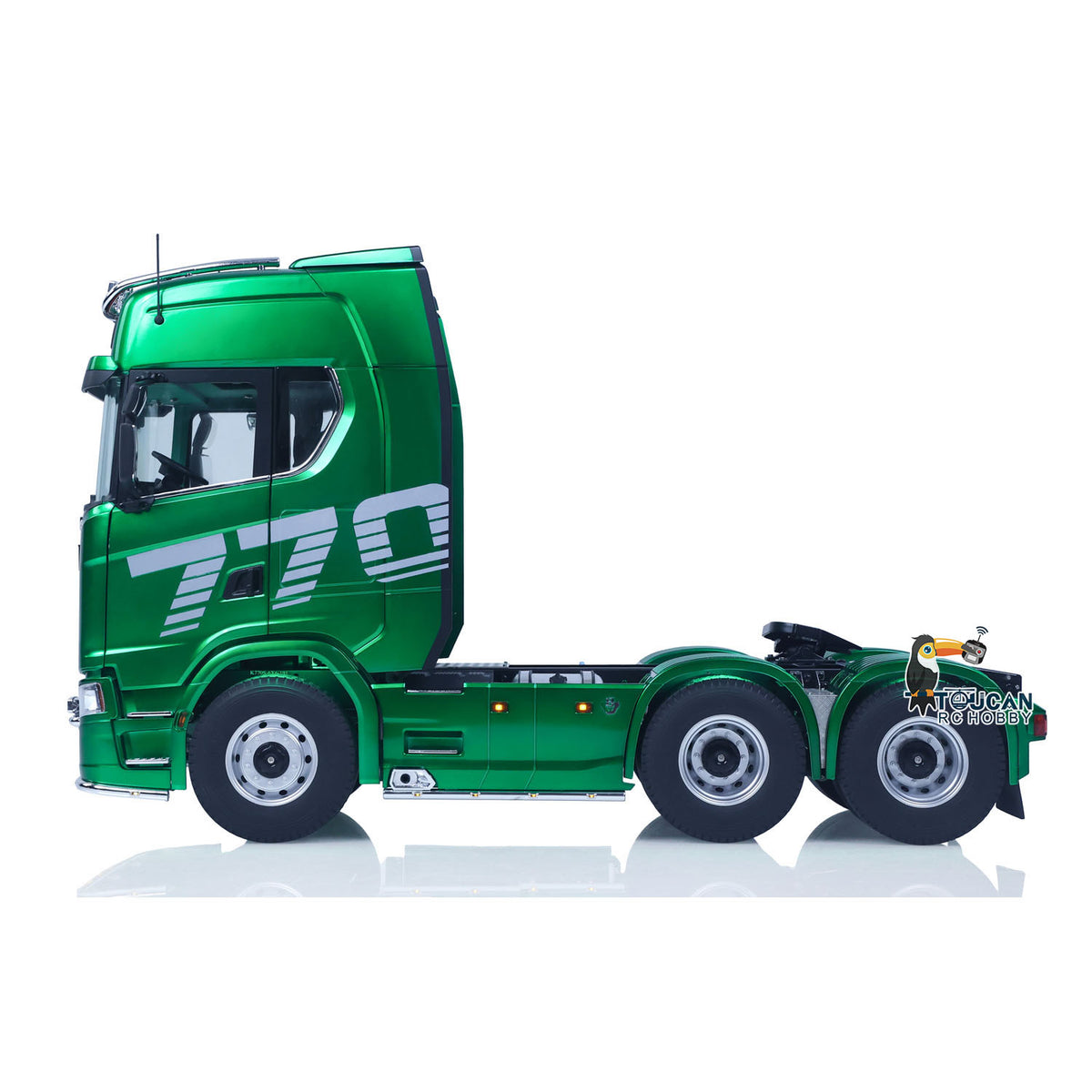 RTR TOUCAN 1/14 Romote Control Tractor Truck 770S 6*6 2Speed RC Lorry Car Smoke Unit Axle Locks Openable Door Lights Sounds