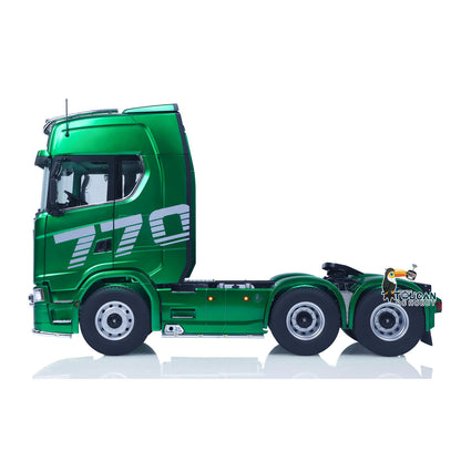 RTR TOUCAN 1/14 Romote Control Tractor Truck 770S 6*6 2Speed RC Lorry Car Smoke Unit Axle Locks Openable Door Lights Sounds