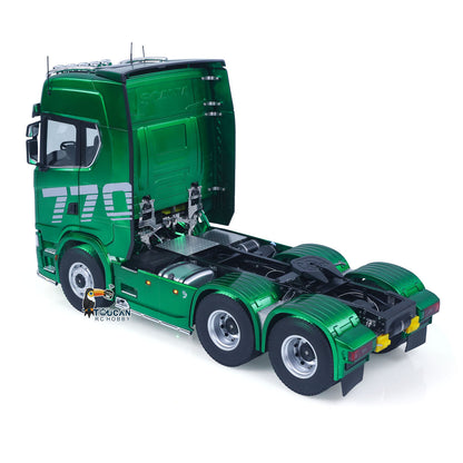 RTR TOUCAN 1/14 Romote Control Tractor Truck 770S 6*6 2Speed RC Lorry Car Smoke Unit Axle Locks Openable Door Lights Sounds