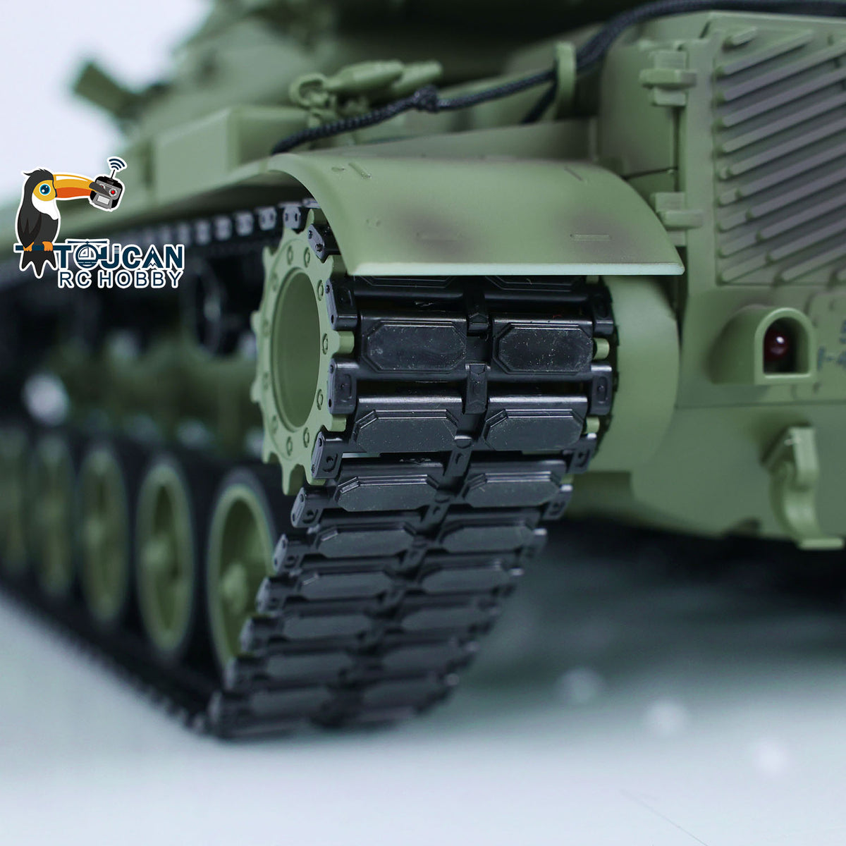 TD Model 1/16 RC Panzer M60A3 USA Fernbedienung Infrarot und BB Kampfpanzerwagenmodell Lackiert Zusammengebaut Sound Rauch Elektrischer Panzerlauf Rückstoß