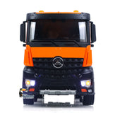 HUINA 1/14 Metal Remote Control Dump Truck 1536-1 8X8 Electric Lifting RC Tipper Finished Model RTR Light Sound Effects Battery
