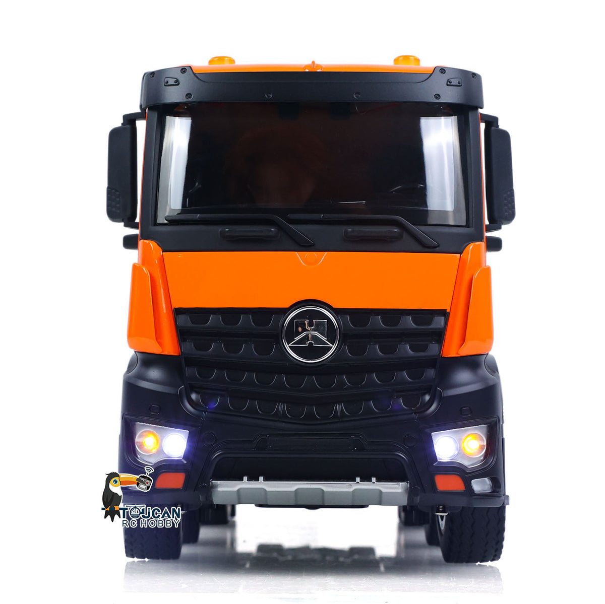 TOUCAN RC HOBBY Fast Free ShippingHUINA 1/14 Metal Remote Control Dump Truck 1536-1 8X8 Electric Lifting RC Tipper Finished Model RTR Light Sound Effects Battery