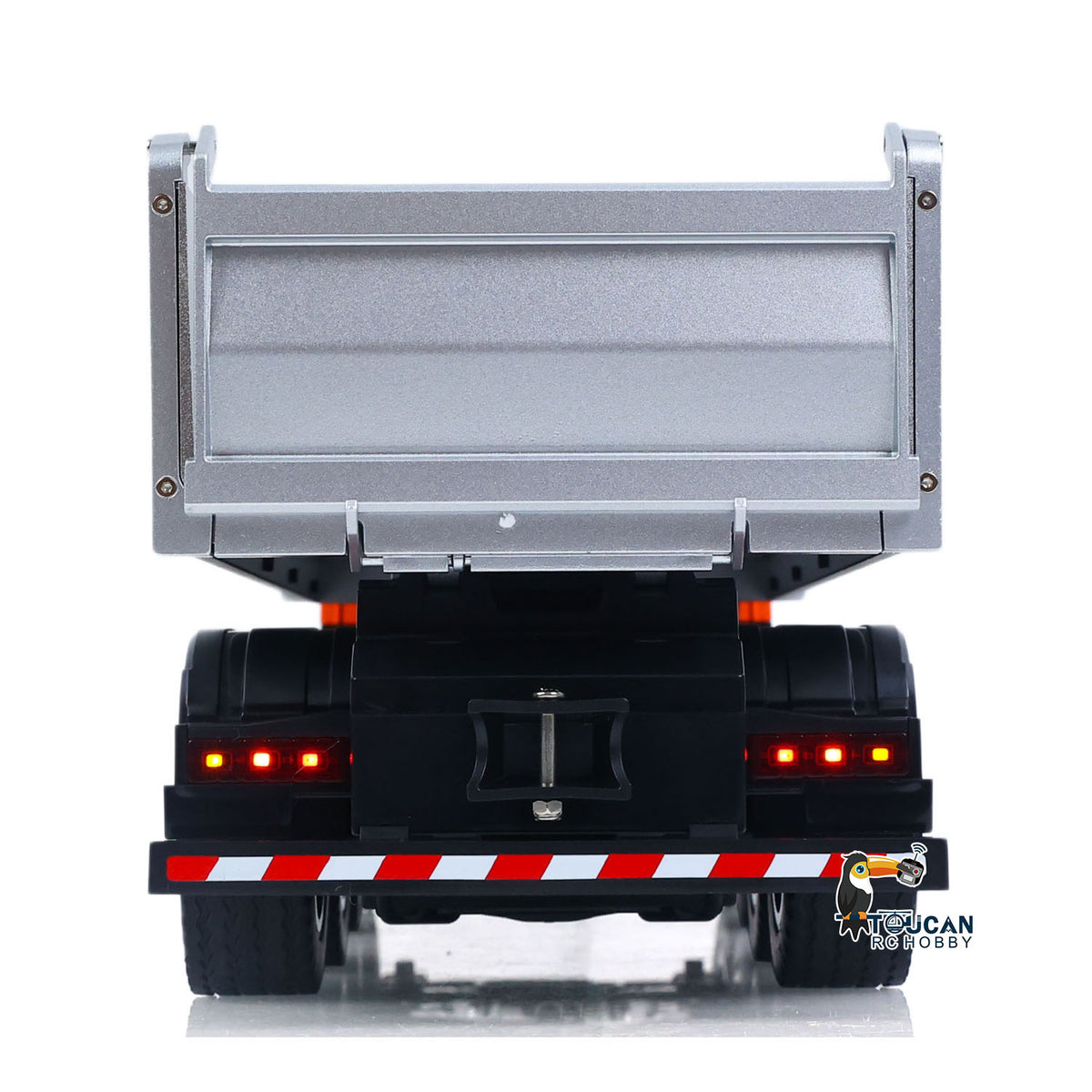 TOUCAN RC HOBBY HUINA 1/14 Metal Remote Control Dump Truck 1536-1 8X8 Electric Lifting RC Tipper Finished Model RTR Light Sound Effects Battery