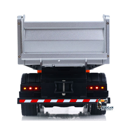 TOUCAN RC HOBBY HUINA 1/14 Metal Remote Control Dump Truck 1536-1 8X8 Electric Lifting RC Tipper Finished Model RTR Light Sound Effects Battery