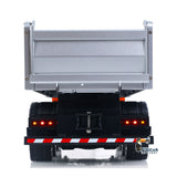 HUINA 1/14 Metal Remote Control Dump Truck 1536-1 8X8 Electric Lifting RC Tipper Finished Model RTR Light Sound Effects Battery