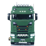 1/14 8x8 Metal Chassis Radio Control Tractor Truck 770S RC Lorry Car Model Differential Locks Lights Sounds Flysky ST8 Radio